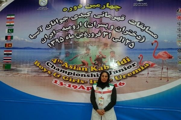 درخشش بانوی داور نفت و گاز گچساران در کبدی قهرمانی آسیا