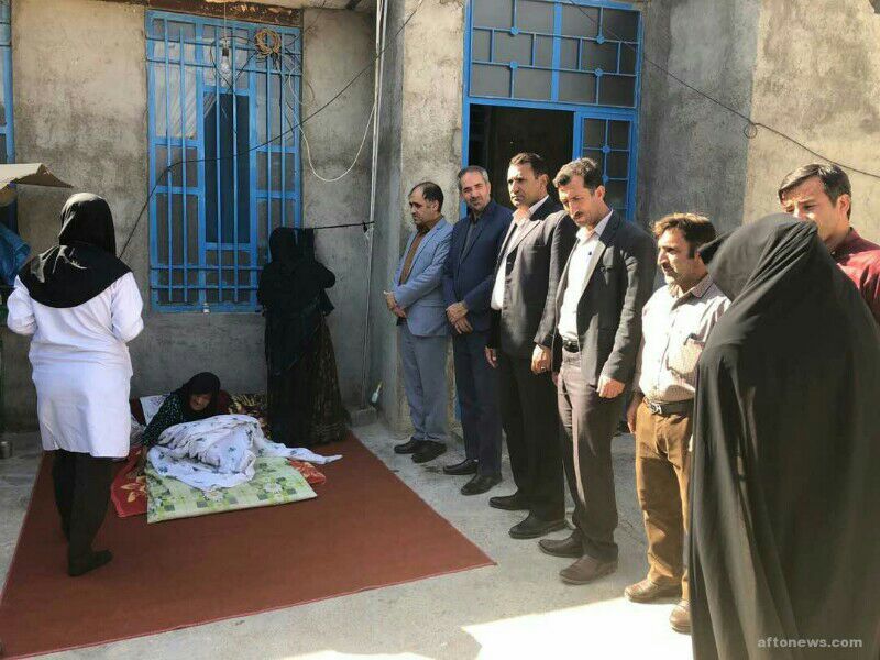 ویزیت سالمندان دارای بیماری های قلبی -عروقی  در شهرستان چرام+تصاویر