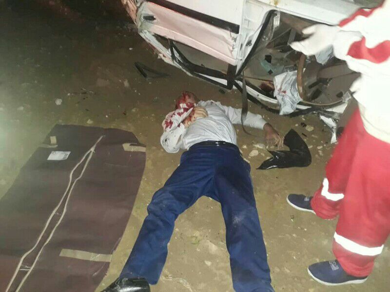 یک کشته در تصادف محور بهبهان_گچساران+تصاویر دلخراش