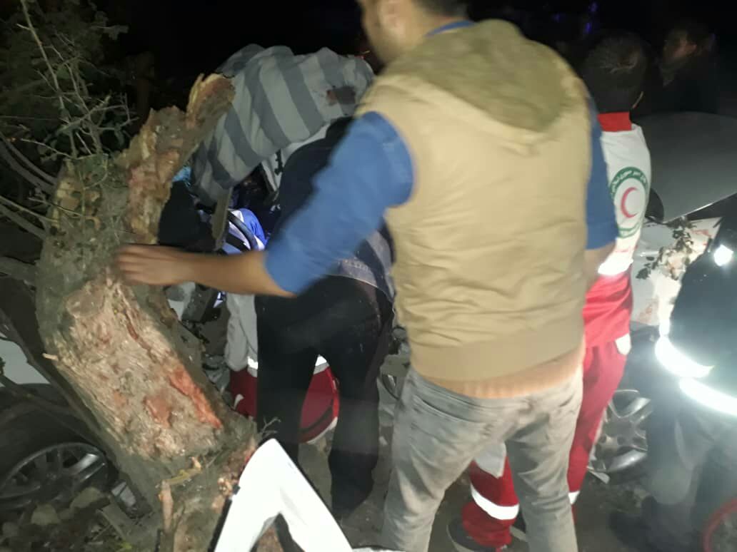 یک کشته و ۹زخمی در دو تصادف محور گچساران_بهبهان +تصاویر