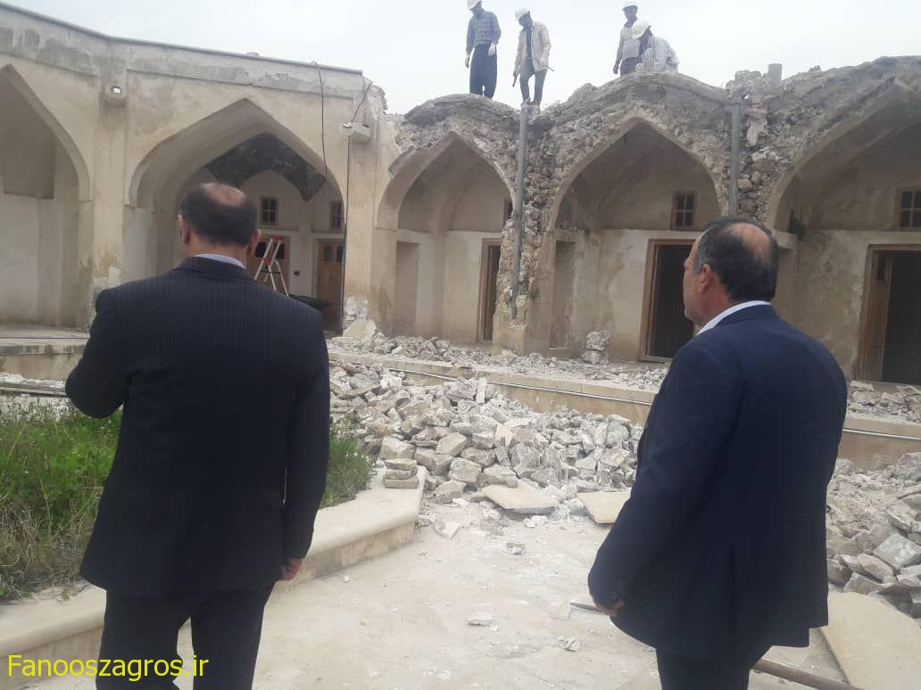 اختصاص ۱۵۰میلیارد ریال اعتبار جهت مرمت و بازسازی بنای تاریخی بلادشاپور دهدشت/قدردانی عدل هاشمی از تاجگردون