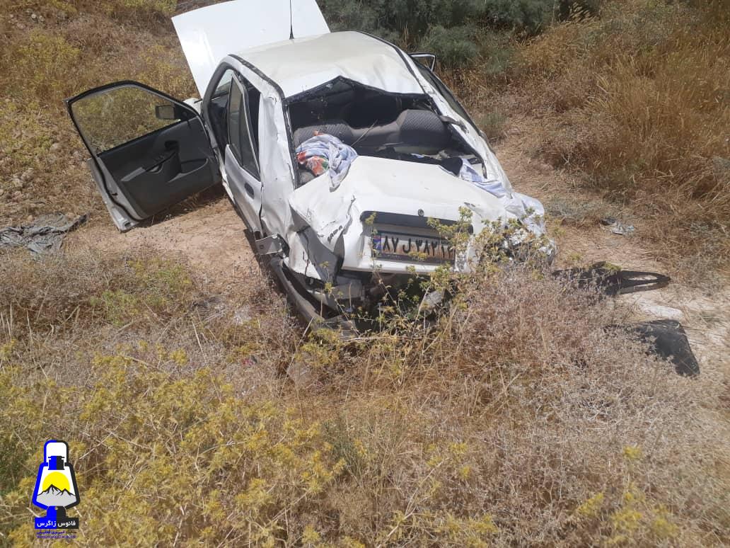 ۳کشته و زخمی در واژگونی پراید محور گچساران-بهبهان+تصاویر