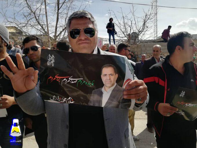 نطق غلام محمد زارعی در مارگون : در همین منطقه برای توسعه سنگ اندازی کردند/ من هم فرزند مارگون هستم / ما به سختی عادت داریم