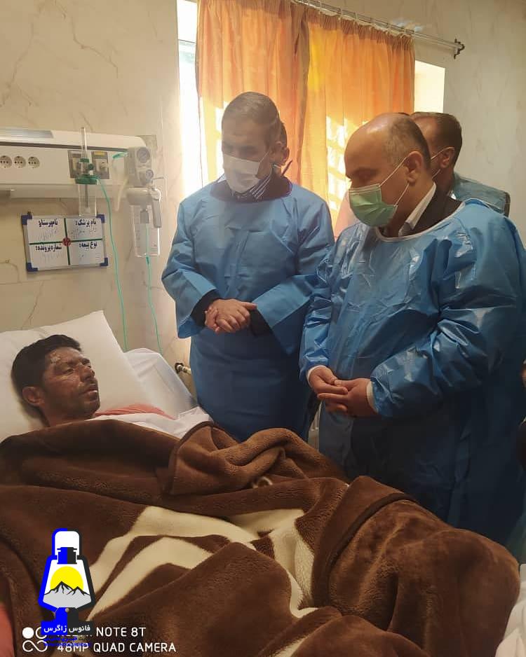 عیادت و دلجویی استاندار کهگیلویه و بویراحمد از مصدوم حادثه کوه دیل