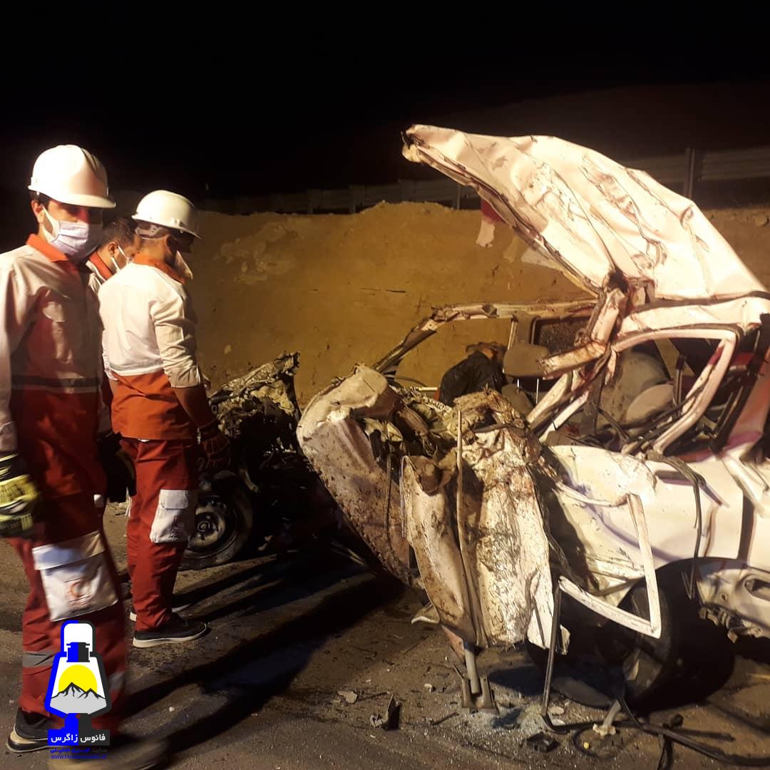 دو کشته در تصادف وحشتناک محور گچساران به بهبهان+تصاویر دردناک