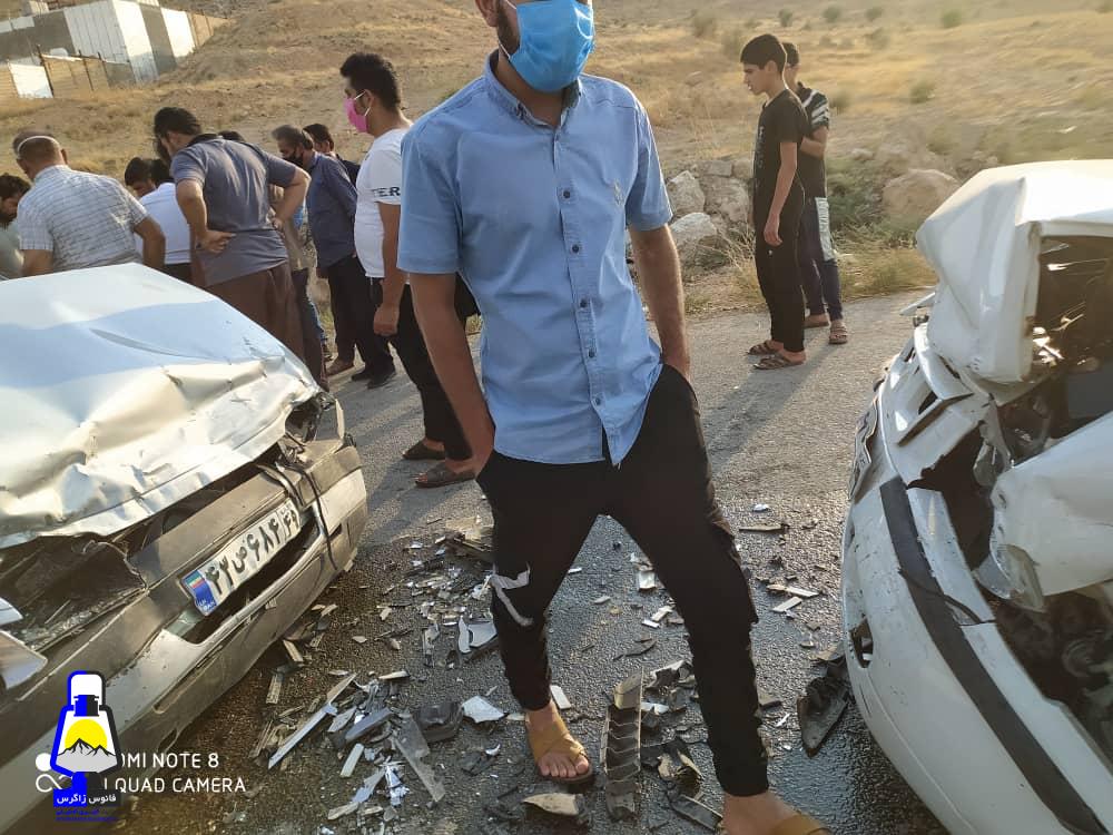 تصادفات سریالی در محله آبگرموی دوگنبدان بخاطر خرابی جاده+تصویر