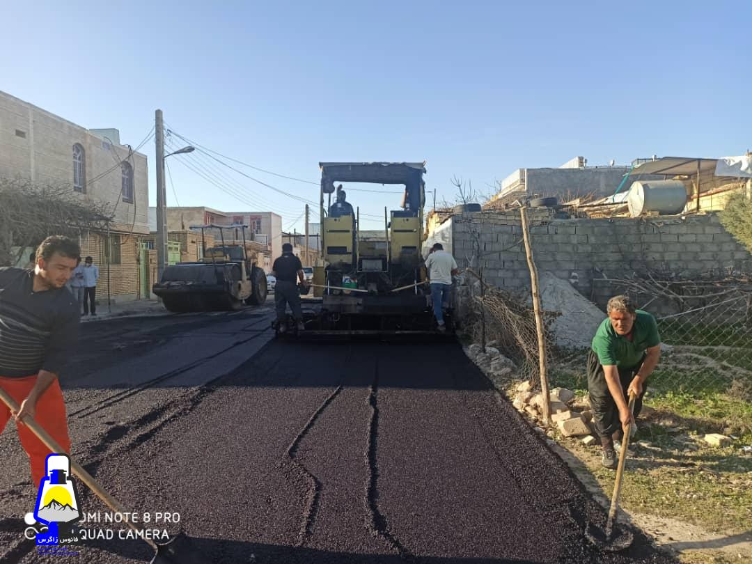 ۵ هزار متر مربع از معابر دهدشت آسفالت شد