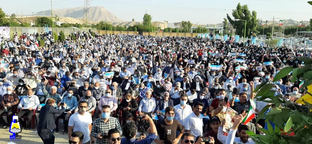گزارش تصویری نطق انتخاباتی سید ناصر حسینی در گچساران