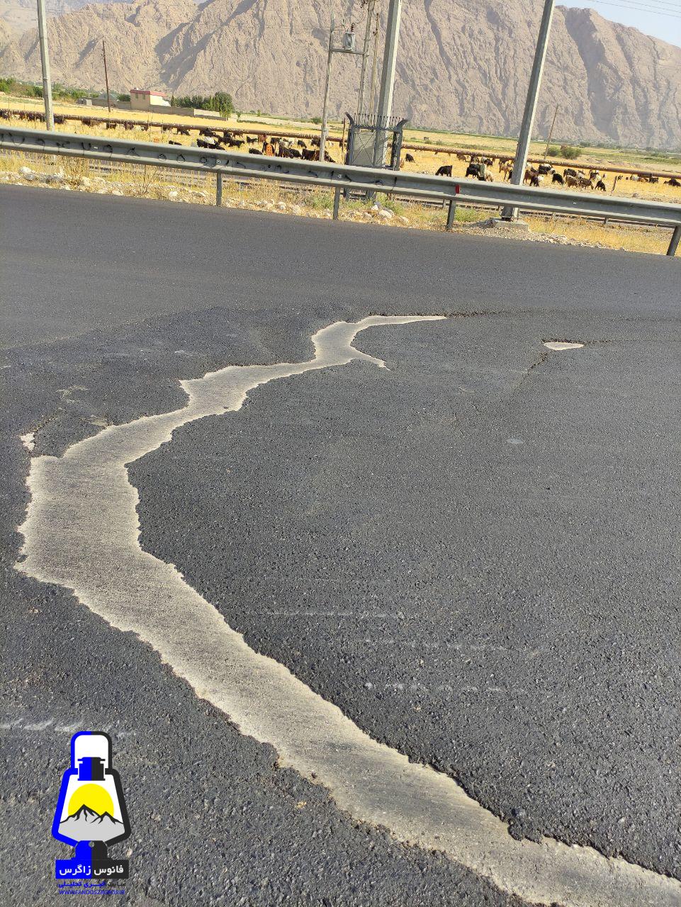 وضعیت نامناسب آسفالت محور گچساران به باشت +تصاویر