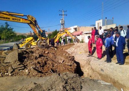 حادثه منجر به فوت در پی ریزش ترانشه فاضلاب در شهر دوگنبدان