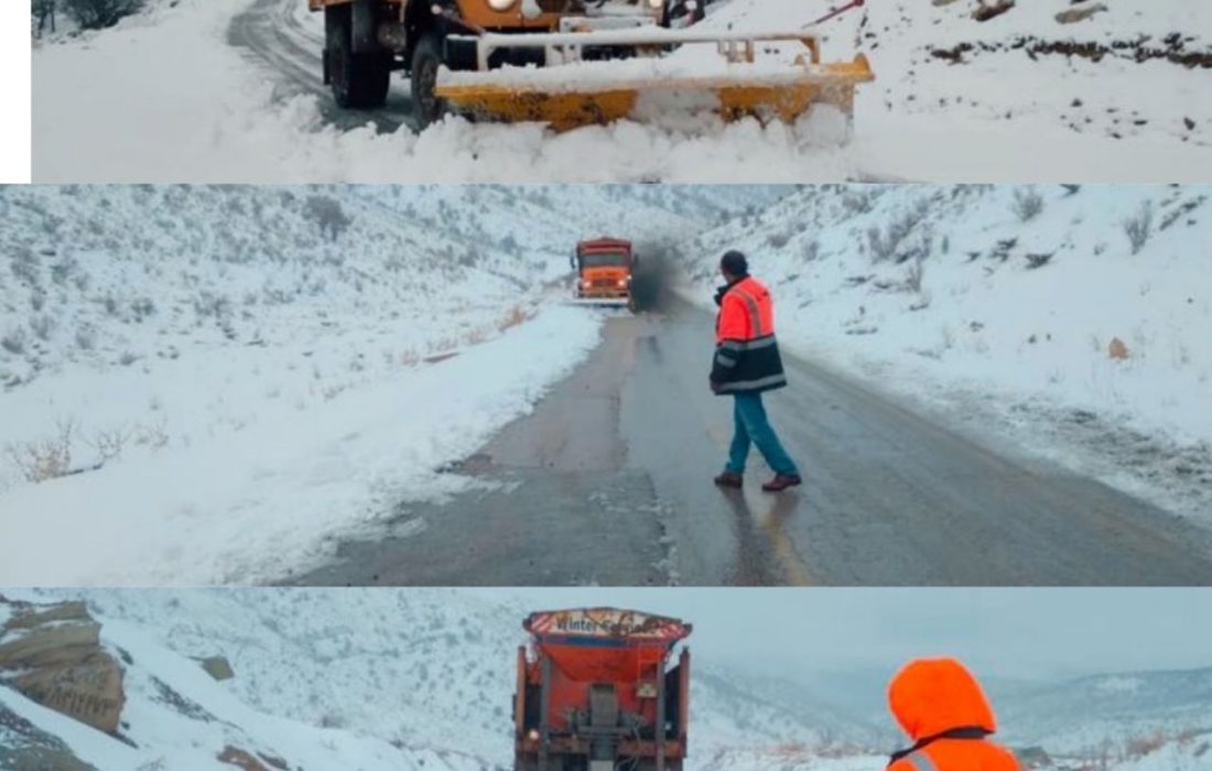 بارش برف سنگین راه ارتباطی ۱۸۰ روستا در کهگیلویه و بویراحمد را مسدود کرد