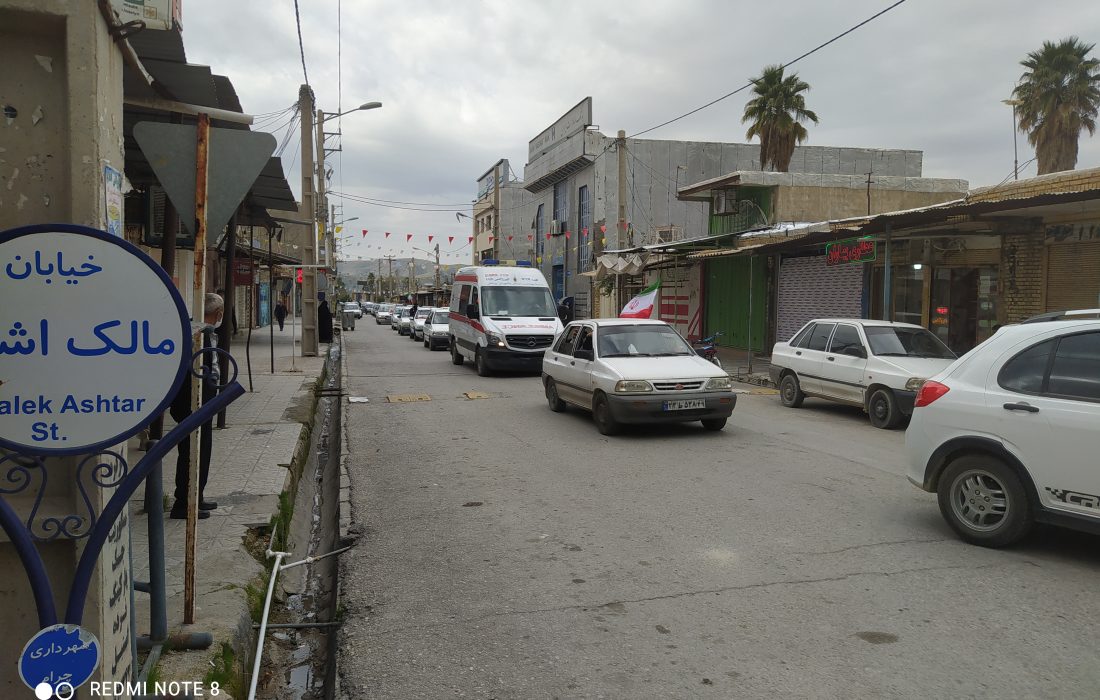 رژه موتوری در شهرستان چرام