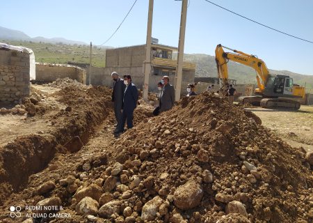 پایان دغدغه بی آبی روستای «تنگ می» چرام