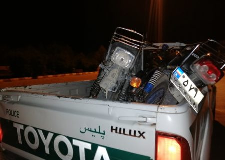 اتمام حجت پلیس راهور با موتور سواران متخلف