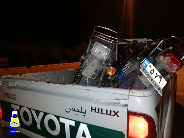 اتمام حجت پلیس راهور با موتور سواران متخلف