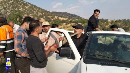 بازدید وزیر کشور از مناطق سیل زده طسوج