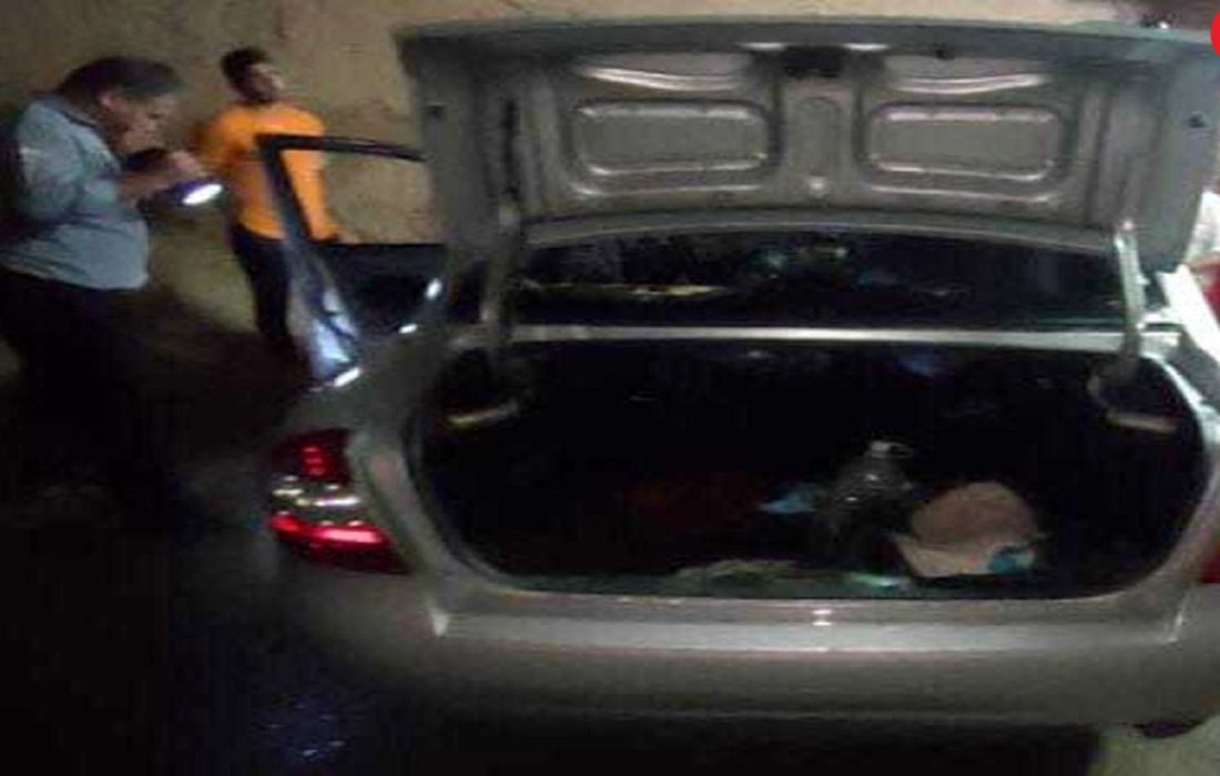 آتش سوزی خودروی تیبا در خیابان انقلاب دزفول