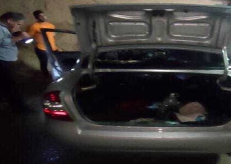 آتش سوزی خودروی تیبا در خیابان انقلاب دزفول