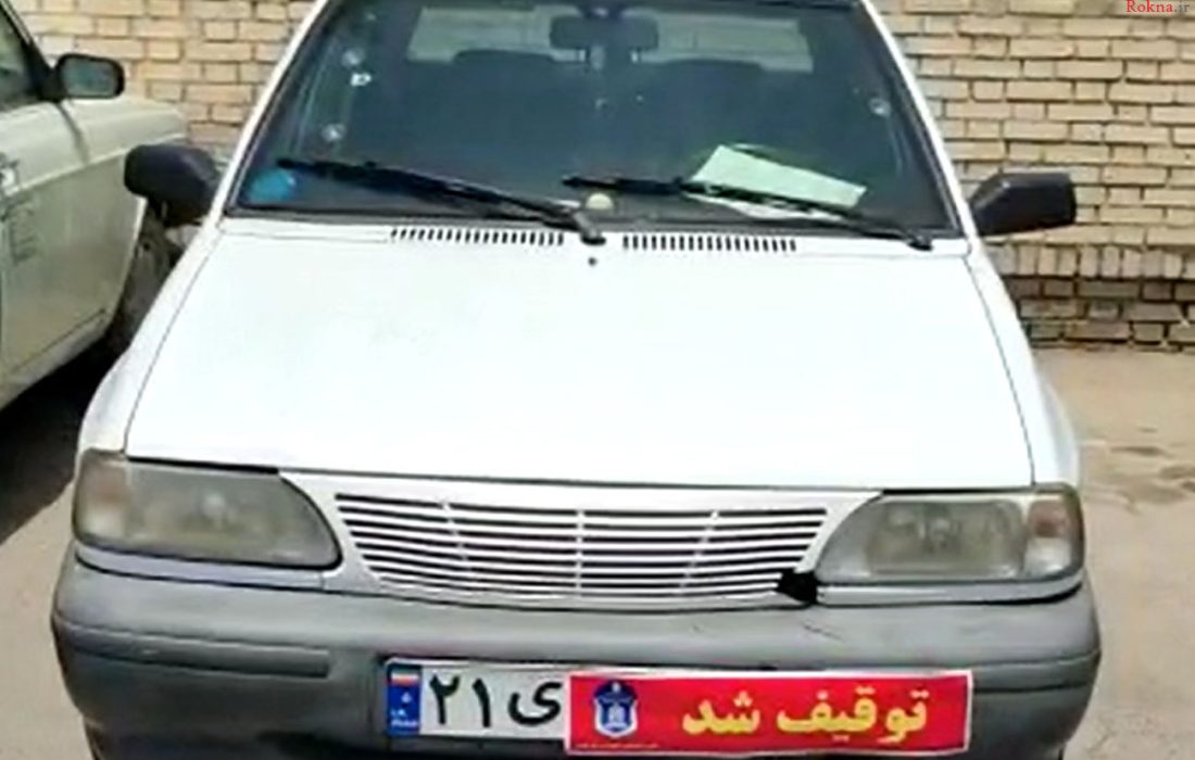 توقیف خودرویی که فیلم آن در فضای مجازی منتشر شده بود/ چراغ های رنگی داشت + فیلم