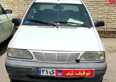 توقیف خودرویی که فیلم آن در فضای مجازی منتشر شده بود/ چراغ های رنگی داشت + فیلم