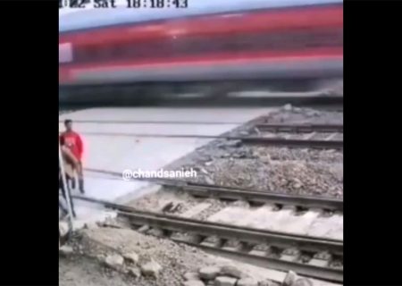 فیلم نفسگیر نجات از مهلکه مرگ در کسری از ثانیه / ببینید