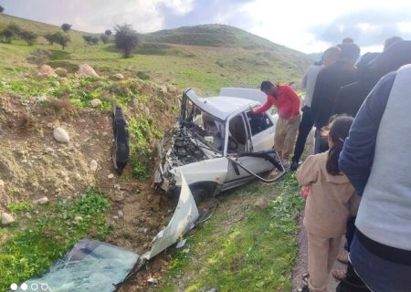 ۲ کشته و یک مصدوم در پی واژگونی پراید در محور دهدشت به چرام