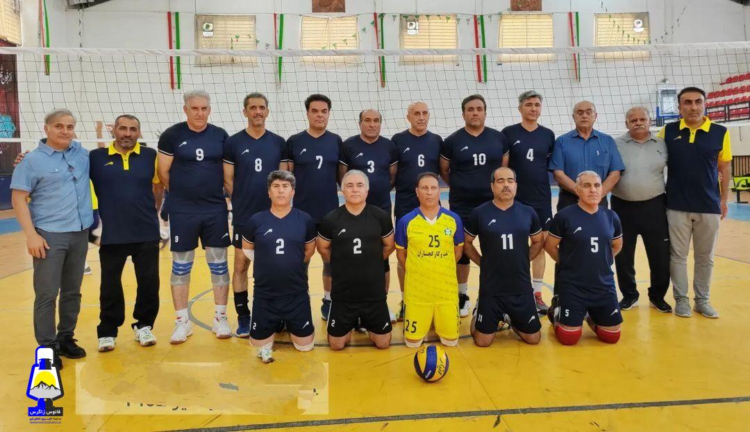 قهرمانی پیشکسوتان والیبال نفت و گاز گچساران در منطقه جنوب