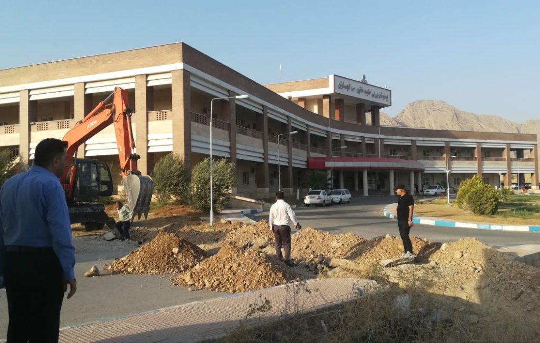 گزارشی از بروز یک مشکل در بیمارستانی در گچساران و کسانیکه شبانه روز پای کار بودند تا مشکل رفع شد+تصاویر