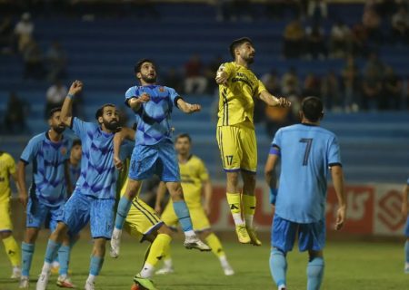 پیروزی فوتبال نفت و گاز گچساران مقابل مس شهر بابک+تصاویر