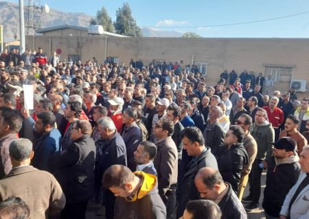 تجمع کارکنان پیمانکاری نفت و گاز گچساران+تصاویر