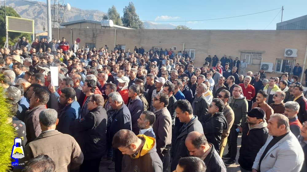 تجمع کارکنان پیمانکاری نفت و گاز گچساران+تصاویر