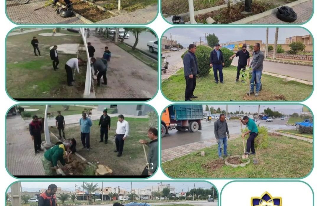 کاشت ۱۵۰ درخت مثمر و سازگار با اقلیم بهبهان