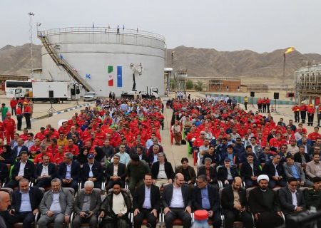 حضور معاون اجرایی رئیس جمهور در جمع کارگران نفتی گچساران+تصاویر