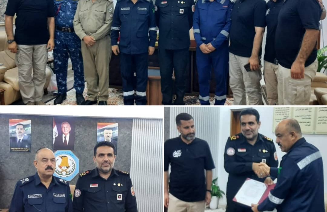 دیدار مدیرعامل سازمان آتش نشانی تهران با مدیر دفاع مدنی کشور عراق