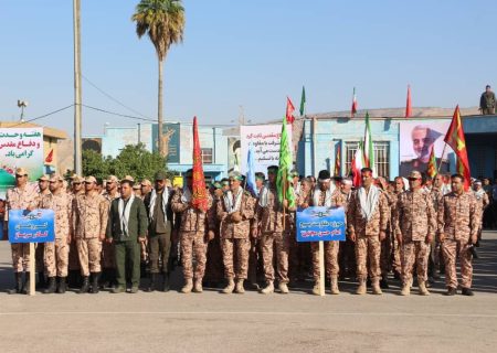 گزارش تصویری صبحگاه مشترک نیروهای مسلح در گچساران+تصاویر