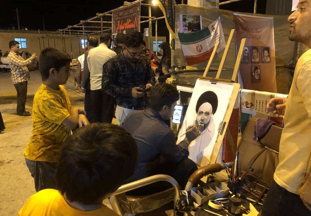 ابتکار جالب بنیاد شهید چرام در مراسم شهدای خدمت