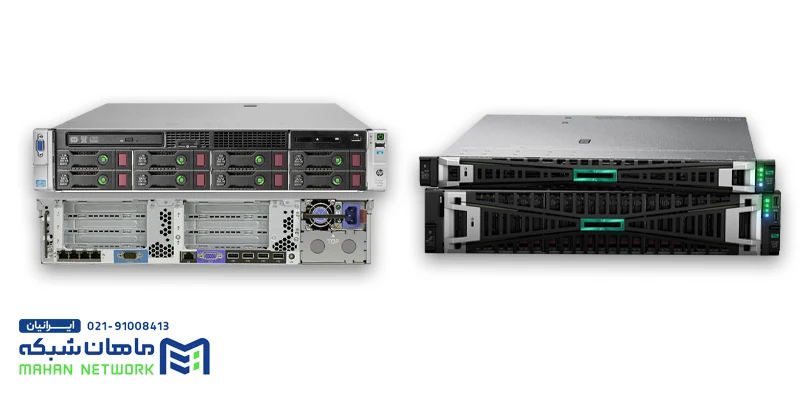 راهکارهای ذخیره‌سازی در سرورهای HPE (RAID، DAS، SAN، NAS) بررسی در ماهان شبکه ایرانیان