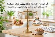 آیا خوردن آجیل به کاهش وزن کمک می‌کند؟