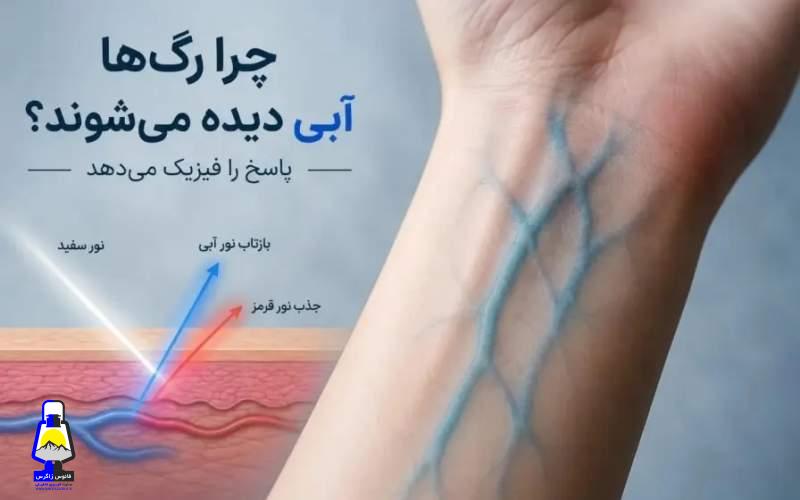 چرا رگها آبی دیده میشوند؟